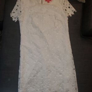 Lace Betsey Johnson Dress with Exposed zipper